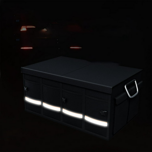 Large Capacity Car Trunk Organizer - Multiple Compartments and Total Stability