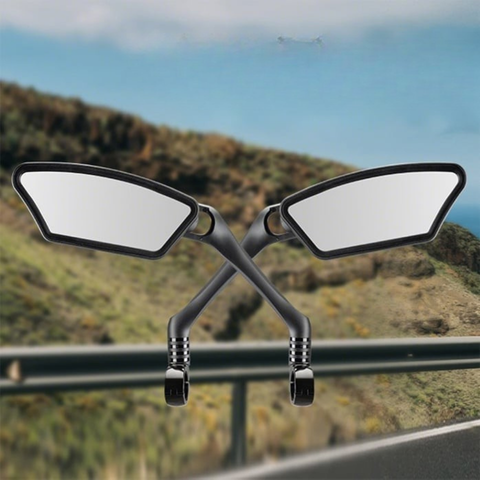 Lusterko motocyklowe i rowerowe obrotowe 360° — Ochrona i optymalna widoczność