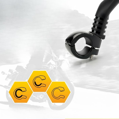 Zrcátko na motorku a kolo rotující o 360° — Optimální ochrana a viditelnost