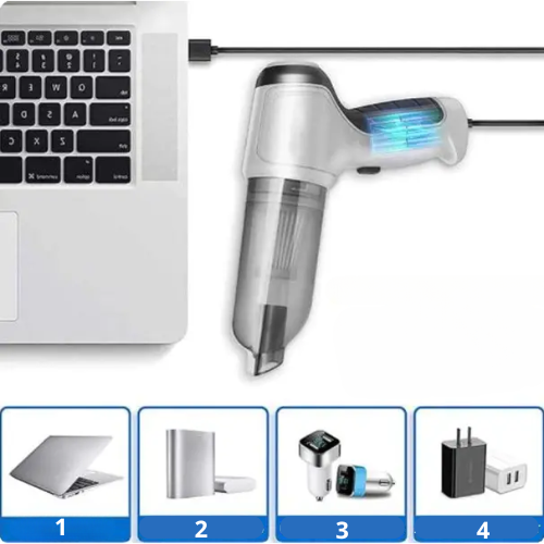 Bezdrôtový prenosný vysávač do auta – výkonný, ľahký a nabíjateľný pomocou USB