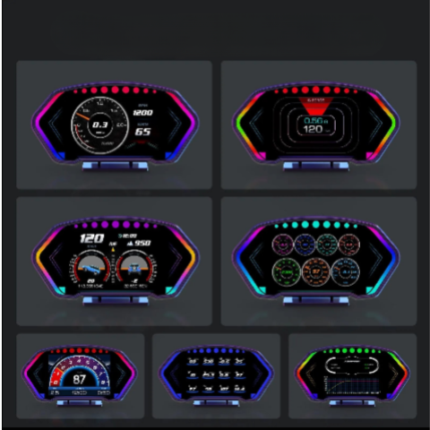 Pantalla Digital de Conducción – Velocidad e Información de un Vistazo