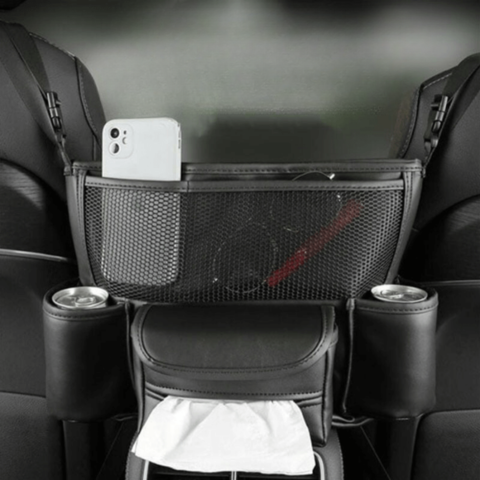 מארגן רכב עם כיסים מרובים — אחסון פרקטי