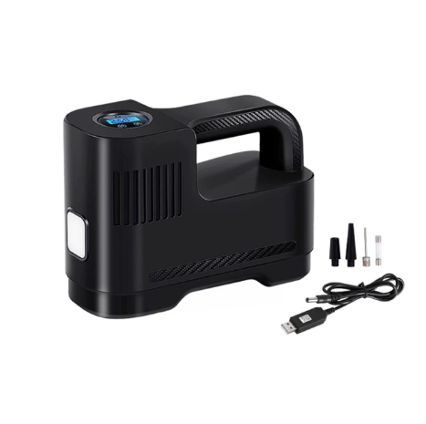 Compresor de Aire Portátil Digital 12V Con Luz LED — Seguridad y Uso Nocturno