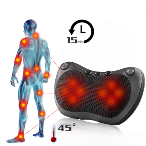 Dispositivo de Masaje Cervical Calentador para Coche — Relajación y Bienestar Diario