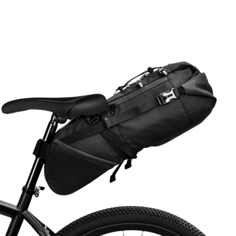 Borsa da sella per bici grande capacità — Impermeabile e riflettente
