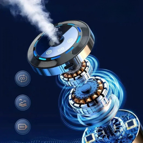 Difuzor de Aromă Luminat pentru Mașină — Purificator & Ambianță LED