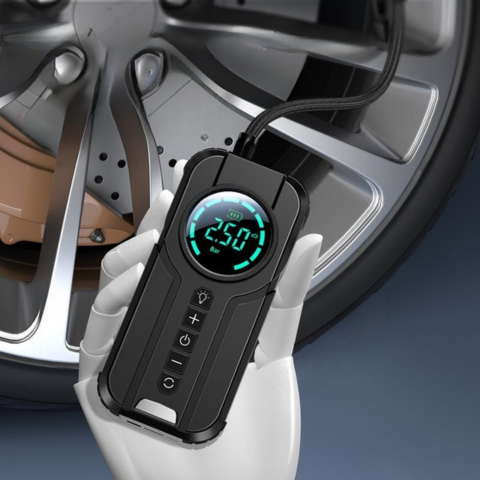 Compressore d'aria portatile – Display LED ad alta precisione