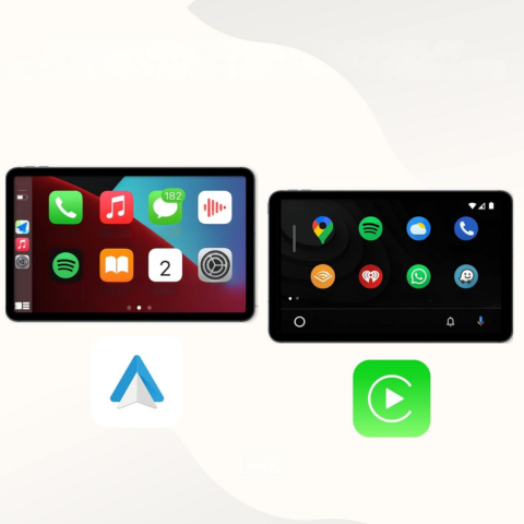 Multimediálny displej auta — CarPlay a Android Auto bezdrôtovo