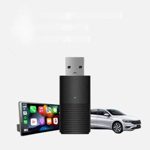 Adaptador CarPlay Inalámbrico — Compatible con iOS y Android Auto