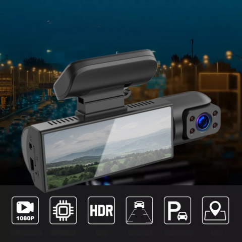 Inbouwcamera Auto — Dubbele Voorcamera Voor Optimale Veiligheid