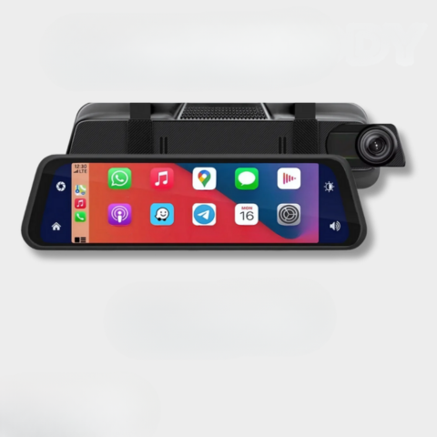 Intelligent Rear View Mirror with Front & Rear Camera - HD Vision & Parking Assistance