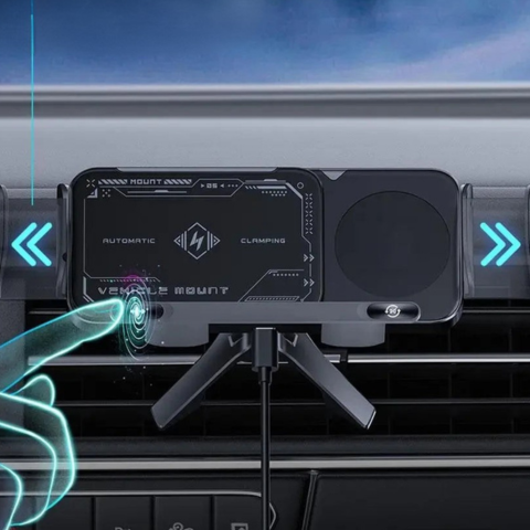 Soporte de Teléfono Magnético para Coche — Fijación Rápida y Segura