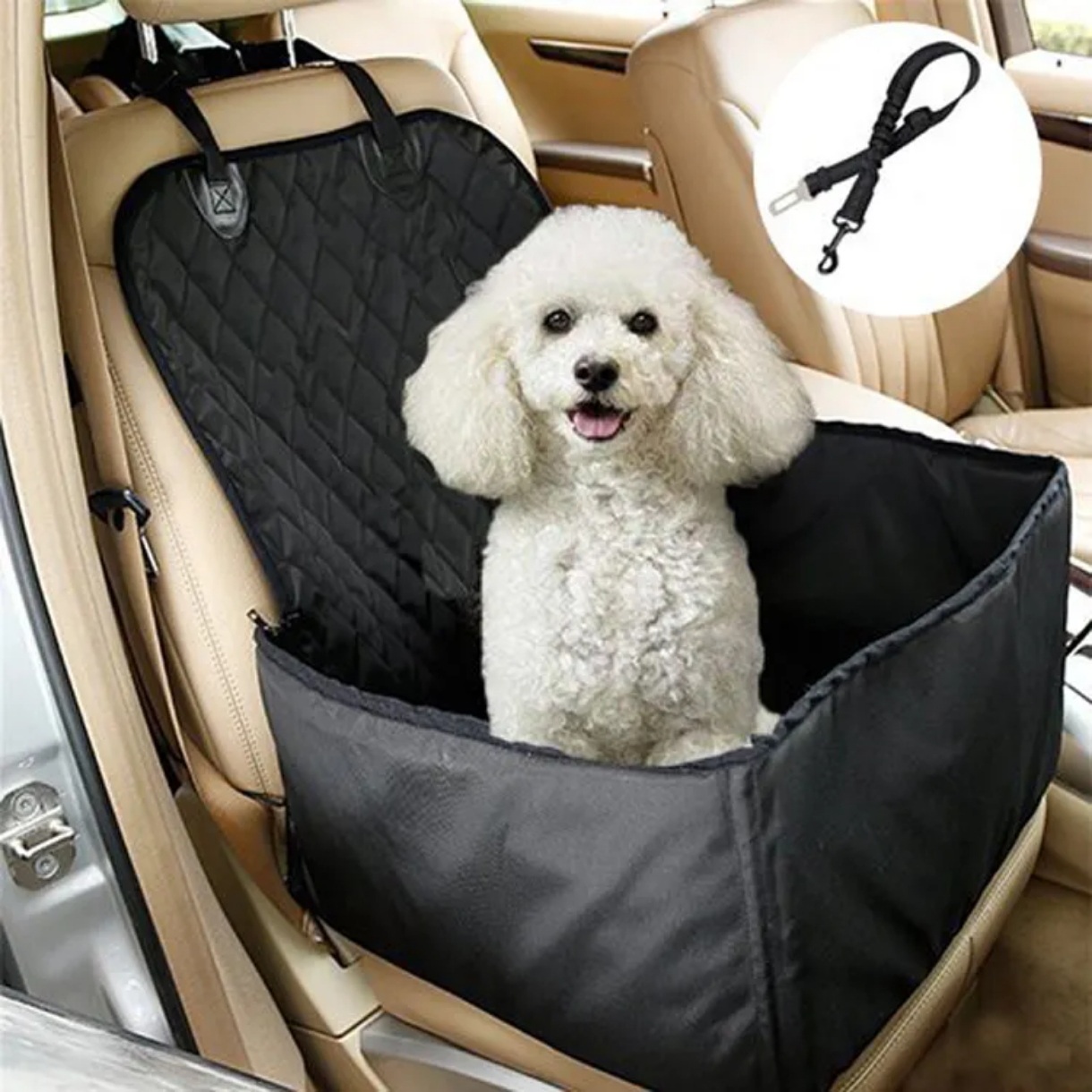 Asiento Elevado Para Perro — Comodidad Y Seguridad Durante El Viaje