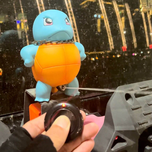 Sprühfigurine Auto — Ein Wasserstrahl, der lächelt