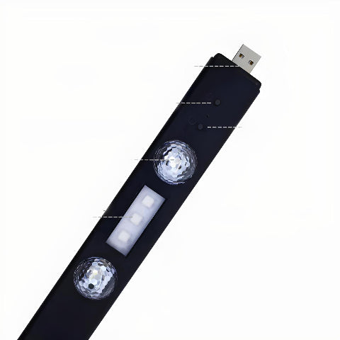 Trådløs LED-belysning – Stilfullt bilinteriør