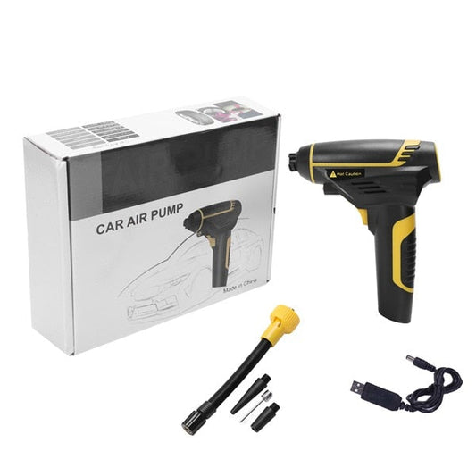 Kannettava Ilmakompressori 120W — Ihanteellinen Autoille, Mopoille Ja Polkupyörille