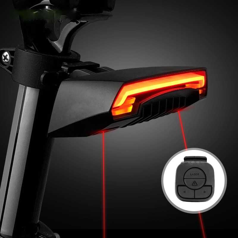 مصباح خلفي للدراجة - إضاءة LED قوية ومضغوطة