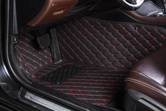 Vodotěsné autokoberce – sportovní styl černá & červená