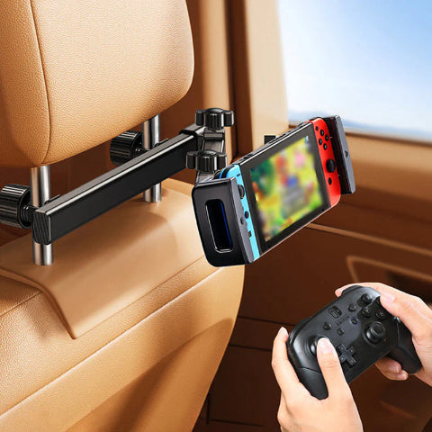 車用の電話とタブレットのサポート - 調整可能なヘッドレスト固定具