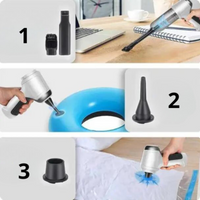 Draadloze Draagbare Stofzuiger Auto – Krachtig, Licht & Oplaadbaar via USB 