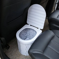 Inodoro Plegable De Viaje — Compacto Y Fácil De Transportar 