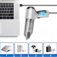 Draadloze Draagbare Stofzuiger Auto – Krachtig, Licht & Oplaadbaar via USB 