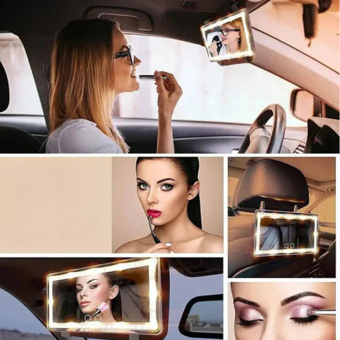LED Spiegel Voor Make-up In De Auto – Verstelbare Verlichting 