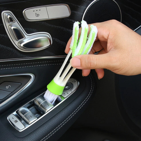Čisticí kartáč na auto – speciální pro aerátory 2-v-1 
