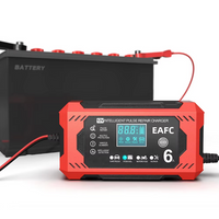 Intelligent Bilbatteriladdare 12V/24V - LCD-display & Automatisk skydd 