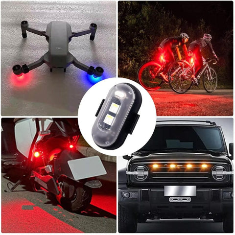 LED Anti-Kollisionslicht – Radfahren und Motorradfahren 
