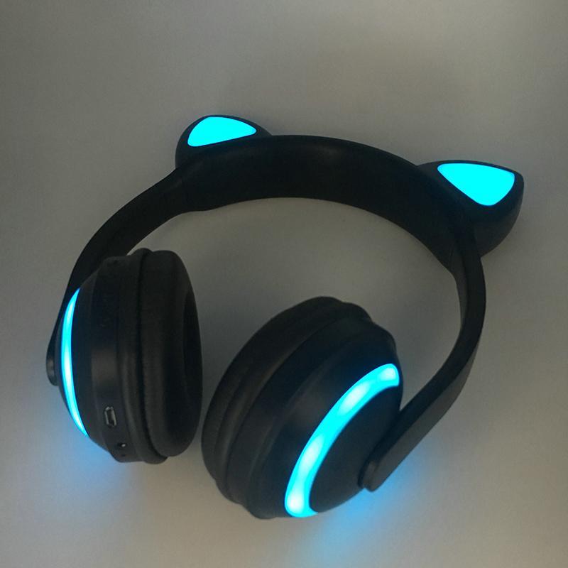 Casque Bluetooth Lumineux Oreilles De Chat — Confort D’écoute & Style Original