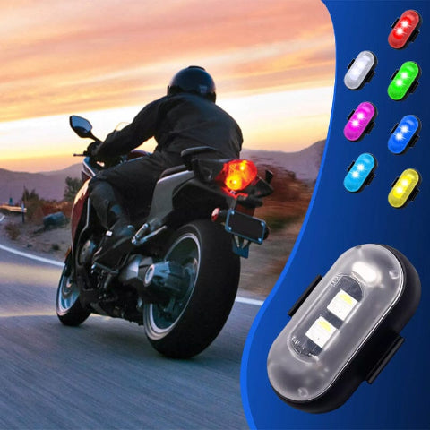 LED Anti-Kollisionslicht – Radfahren und Motorradfahren 