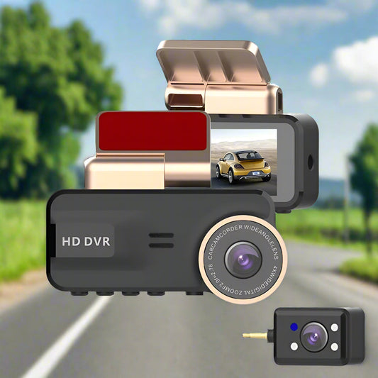 Telecamera da cruscotto HD 1080p con visione notturna e WiFi — Sicurezza e sorveglianza complete 