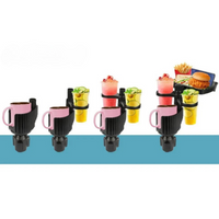 Uchwyt na kubek samochodowy z wielofunkcyjną tacą — łatwy w instalacji i uniwersalny 