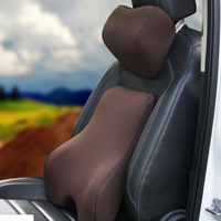 Memory Foam Lumbar Support and Headrest Cushion - Comfort and Back Relief