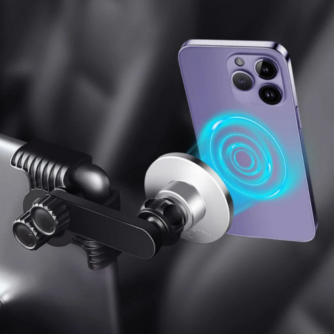 Podpora telefónu pre Tesla — magnetické uchytenie a bezdrôtové nabíjanie 