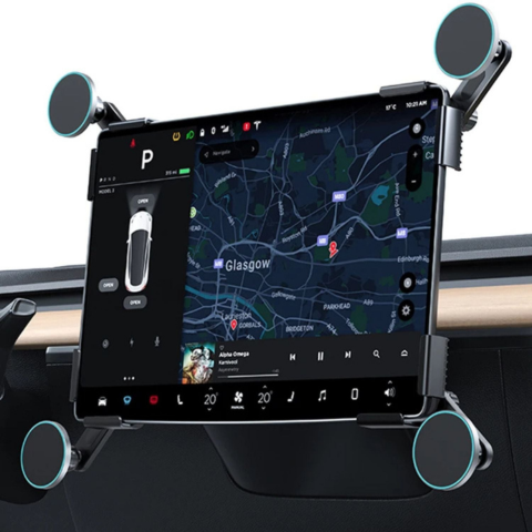 Podpora telefónu pre Tesla — magnetické uchytenie a bezdrôtové nabíjanie 