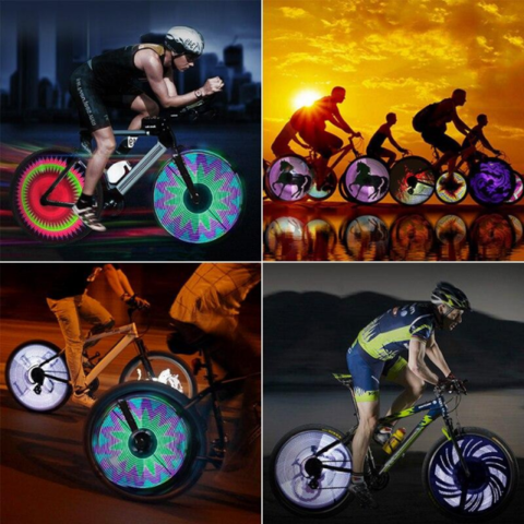 LED Fietslicht - Bewegende Verlichte Patronen 