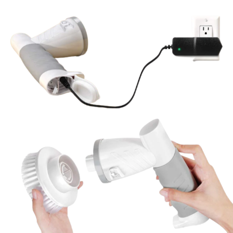 Cepillo Eléctrico de Limpieza — Recargable y Multifuncional 