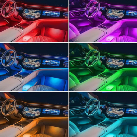 Αυτοκίνητες Φωτεινές Λωρίδες – RGB Εσωτερική Ατμόσφαιρα 