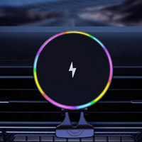 Biltelefonstöd – Trådlös laddning och LED-belysning 