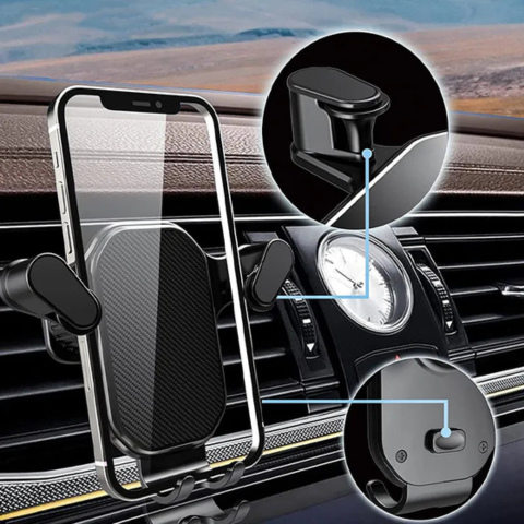 Soporte Teléfono Coche — Compatible Con Todos los Smartphones 