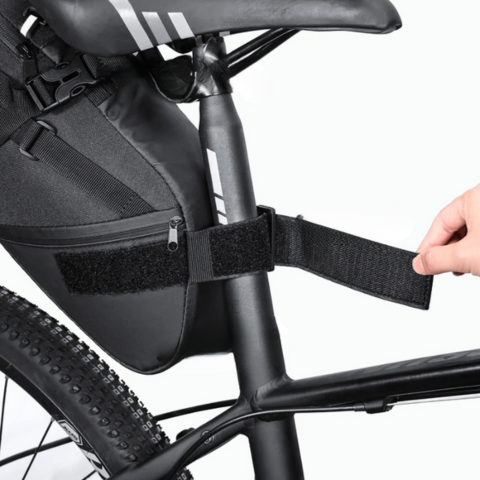 Borsa da sella per bici grande capacità — Impermeabile e riflettente 