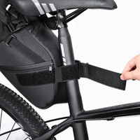 Borsa da sella per bici grande capacità — Impermeabile e riflettente 