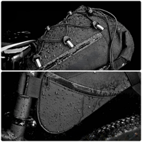 Borsa da sella per bici grande capacità — Impermeabile e riflettente 