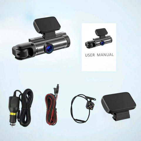 Inbouwcamera Auto — Dubbele Voorcamera Voor Optimale Veiligheid 