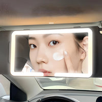 Oglindă Auto Cu Iluminare LED – Niveluri De Luminozitate Ajustabile 