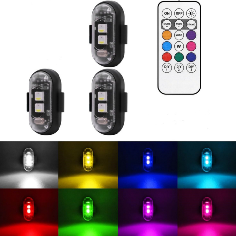 LED Anti-Kollisionslicht – Radfahren und Motorradfahren 