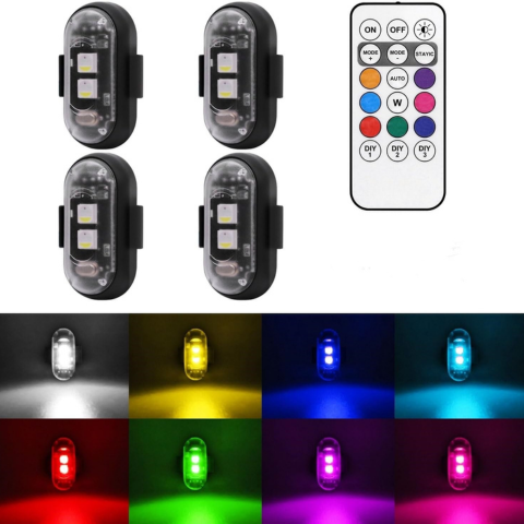 LED Anti-Kollisionslicht – Radfahren und Motorradfahren 