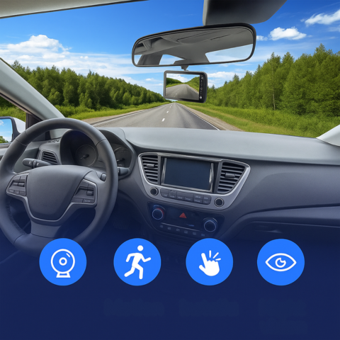 Dashcam Voor En Achter — Duidelijke En Nauwkeurige Opnames 